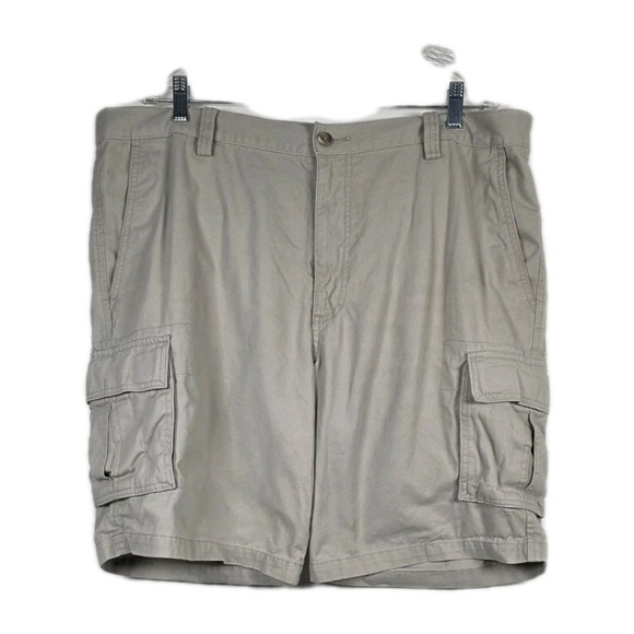 Dockers Cargo Shorts Tan Pleated Mens Waist 40 - Picture 1 of 6